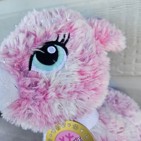 Build a Bear Workshop Twinkle the Reindeer Plush 15" Pink Sparkle BAB Food Bowl - Picture 5 of 10